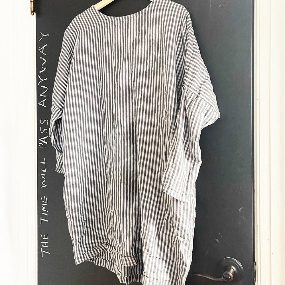 Cocoon Dress - Conscious Clothing RARE STRIPE PATTERN!